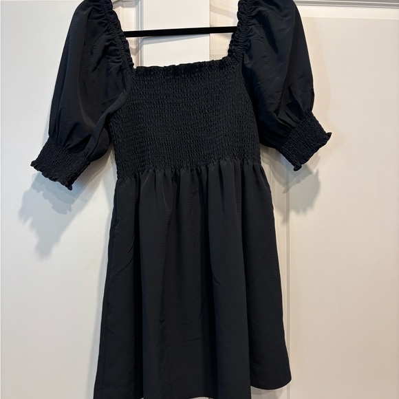 Hill House Black Smocked Dress NEW - Picture 2 of 9